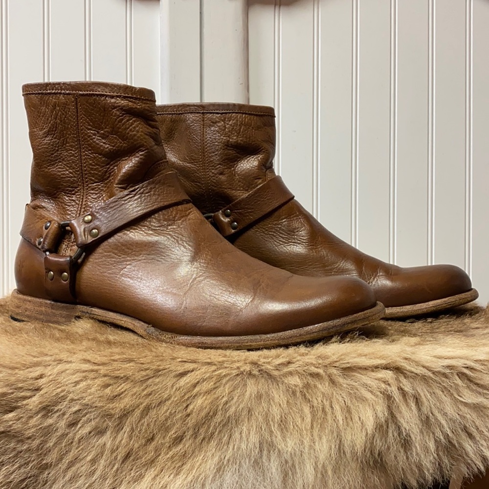 Frye Leather Harness Boots 13